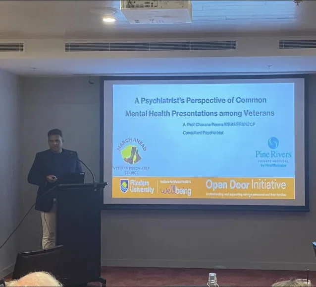 A/Prof Charana Perera presenting at the joint GP education event